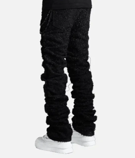 Guapi All Black Super Stacked Denim Jeans (1)